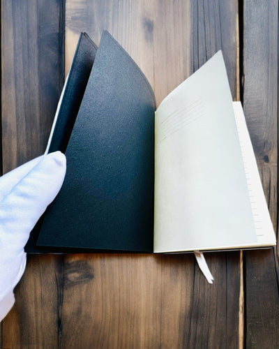 Artistiek Notitieboek, notitieboek maskerade - A5, personalisatie met gravure als cadeau