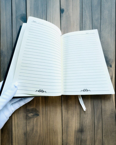 Artistiek Notitieboek, notitieboek maskerade - A5, personalisatie met gravure als cadeau