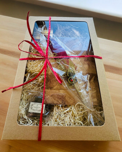 Cadeauset - Bordeaux-Paarse Ganzepen "Steampunk Elegantie" met Graveermogelijkheid, als cadeau