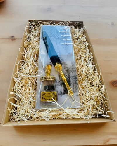 Elegant Ganzepen met Accessoireset - Royal Quill, mogelijkheid tot personalisatie met gravure