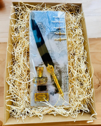 Elegant Ganzepen met Accessoireset - Royal Quill, mogelijkheid tot personalisatie met gravure