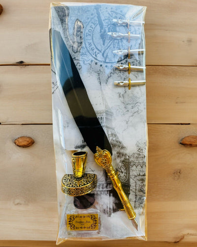 Elegant Ganzepen met Accessoireset - Royal Quill, mogelijkheid tot personalisatie met gravure