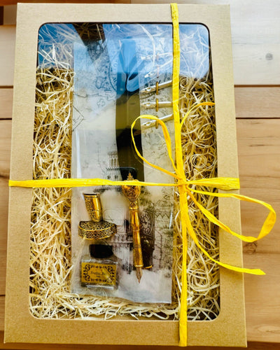 Elegant Ganzepen met Accessoireset - Royal Quill, mogelijkheid tot personalisatie met gravure