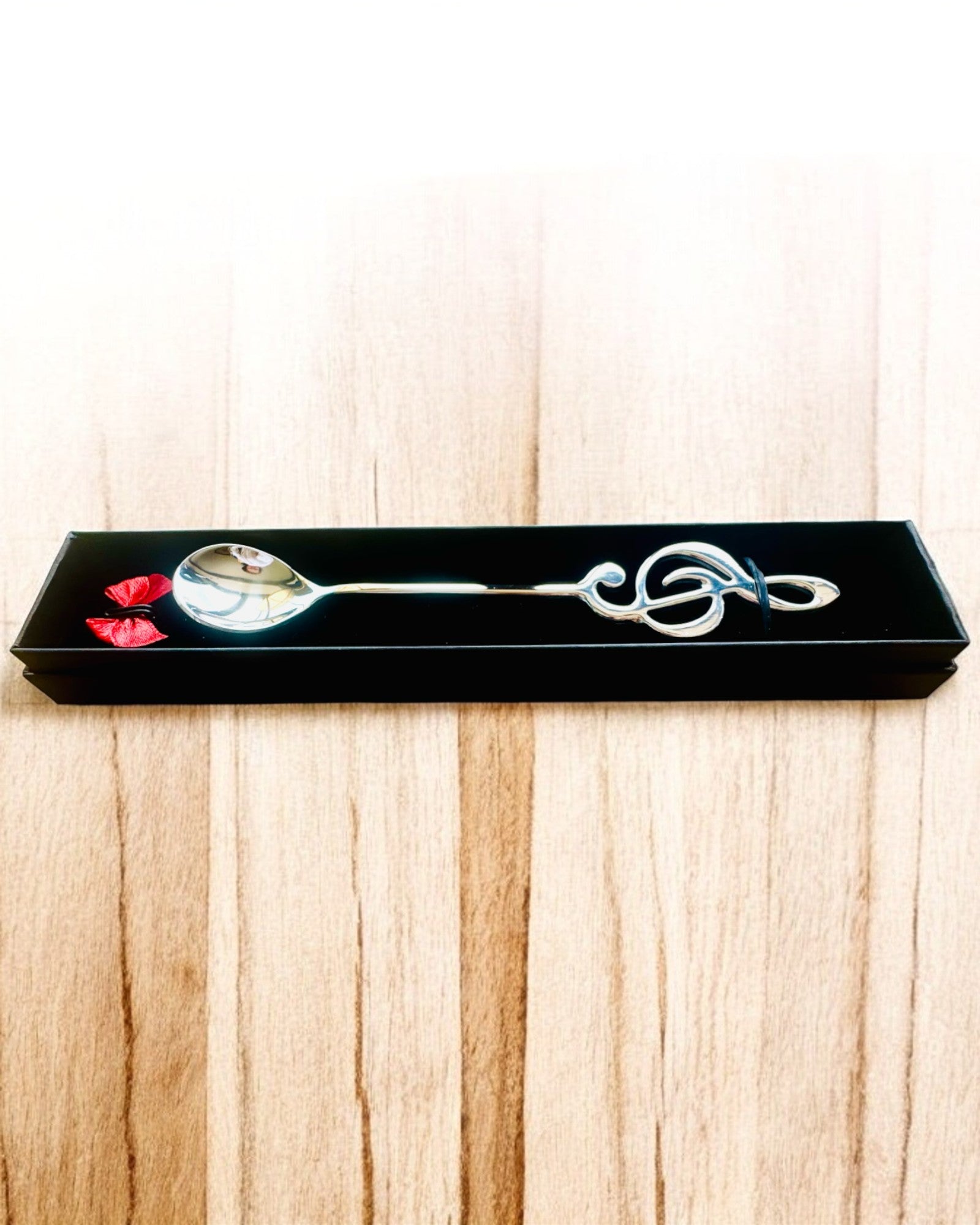 Elegante Lepeltje met Vioolsleutel – Gepersonaliseerd als cadeau, 2 kleuropties om uit te kiezen