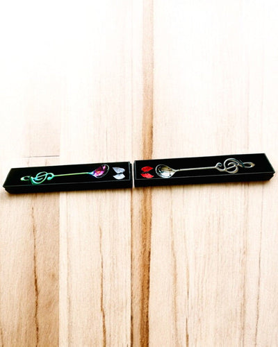 Elegante Lepeltje met Vioolsleutel – Gepersonaliseerd als cadeau, 2 kleuropties om uit te kiezen