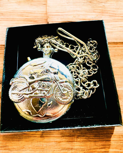 Zakhorloge "Motocyklowy Elegancik 2" – Graveren als cadeau, 3 kleuropties