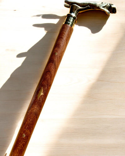 Wandelstok "Jaguar Elegance" van Mangohout - mogelijkheid tot personalisatie met gravure