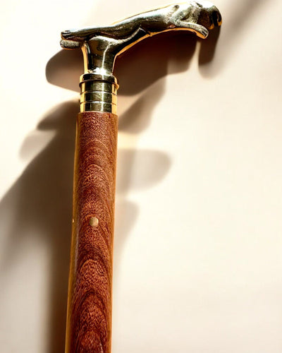 Wandelstok "Jaguar Elegance" van Mangohout - mogelijkheid tot personalisatie met gravure
