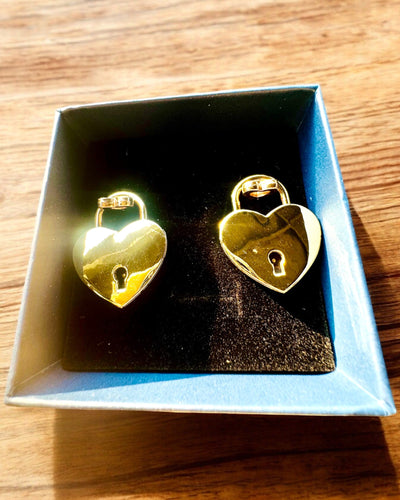 Liefdes Mini Hangsloten Hart DeLuxe, Set van 2 hangsloten met sleutels, 6 varianten om uit te kiezen, mogelijkheid tot personalisatie met gravure als cadeau