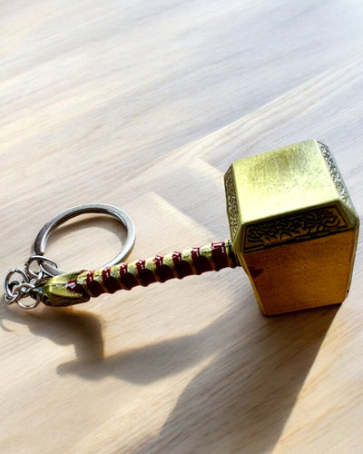 Młot Wikinga - Sleutelhanger en flesopener in één - Premium, mogelijkheid tot personalisatie met gravure