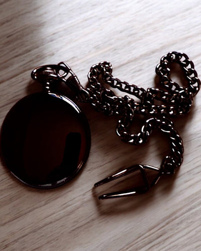 Kompas in zakhorloge-stijl "Navigator" - Kleur donker metaal