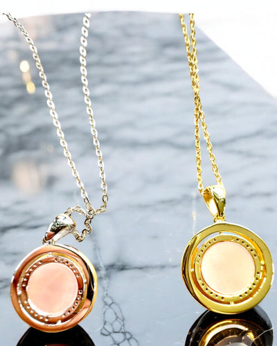 Kompas Ketting "Sterrenrichting", personalisatie mogelijk met gravure, 2 kleuropties beschikbaar