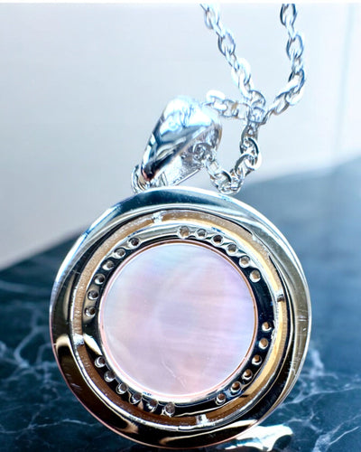 Kompas Ketting "Sterrenrichting", personalisatie mogelijk met gravure, 2 kleuropties beschikbaar