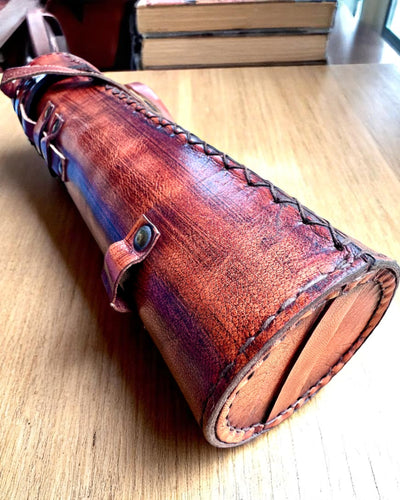 Koninklijke Verrekijker "Voyager 1818" – Exclusief, Messing, 83 cm, handgemaakt, etui van Echt Leer – Collectors Editie, personalisatie met gravure als cadeau