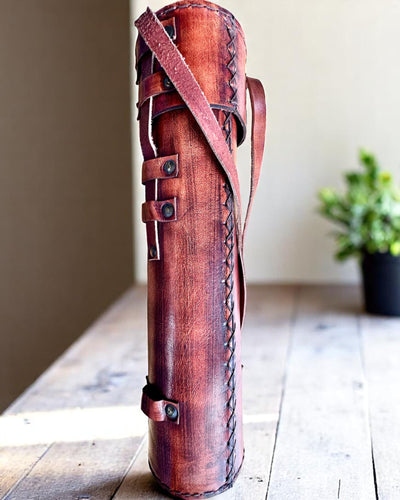 Koninklijke Verrekijker "Voyager 1818" – Exclusief, Messing, 83 cm, handgemaakt, etui van Echt Leer – Collectors Editie, personalisatie met gravure als cadeau