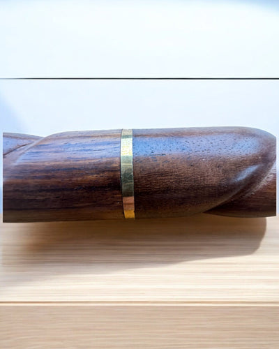 Wolvenwachter Handgesneden Wandelstok, Houten, mogelijkheid tot personalisatie met gravure