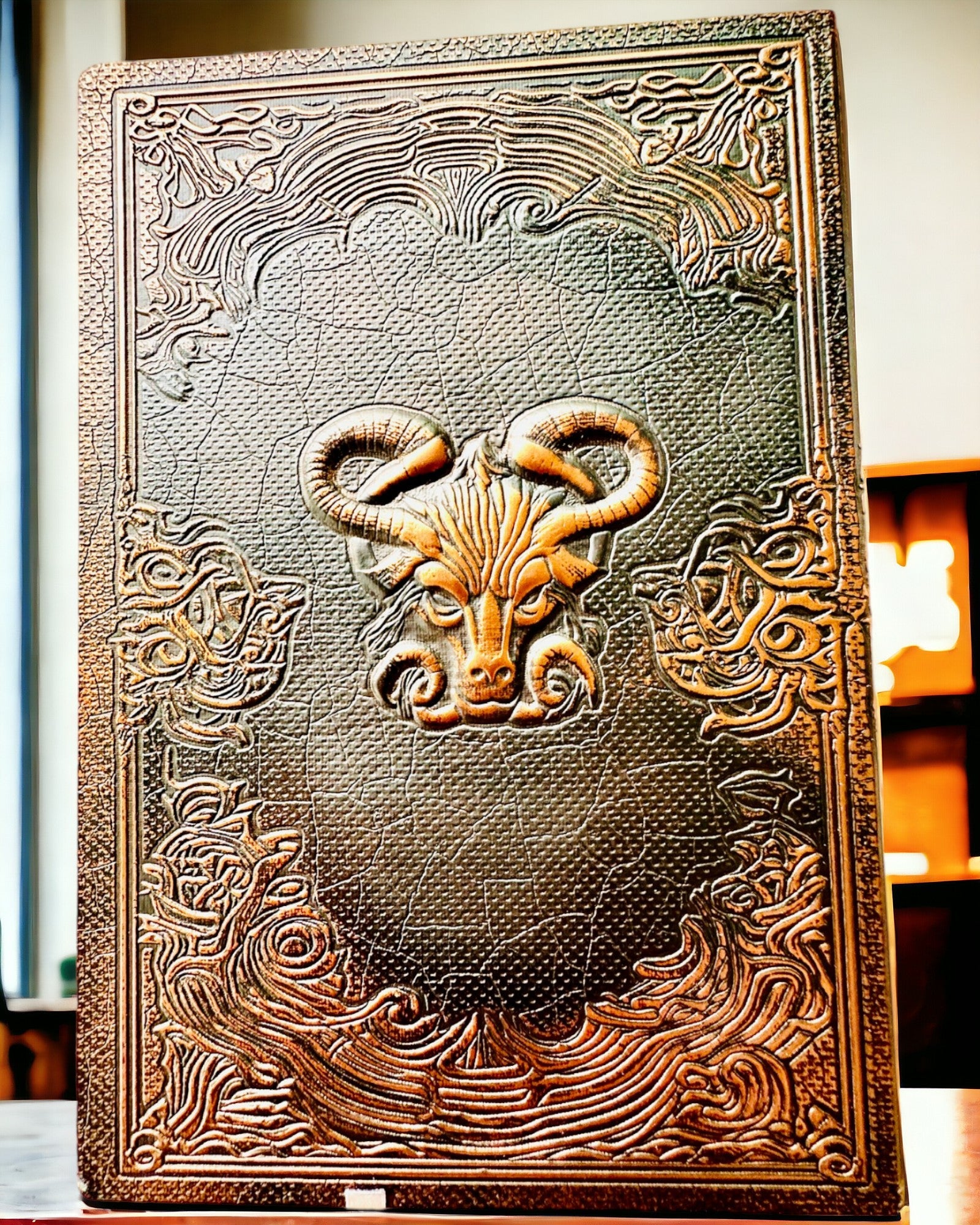 Magiczny Notes, notitieboek "Boski Byk" - Elegante en Unieke Papeterie, personalisatie met gravure