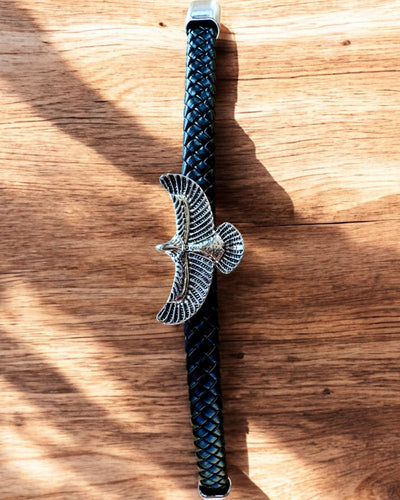 Herenarmband "SkyRider" – Leren Stijl met Karakter - mogelijkheid tot personalisatie met gravure