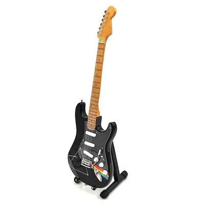 Mini-gitaar Pink Floyd van mahoniehout, handgemaakt, 27,5 cm, mogelijkheid tot personalisatie met gravure, ideaal cadeau voor muziekfans