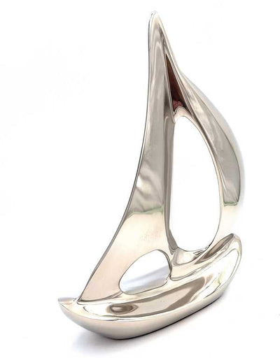 Elegant metalen modeljacht 36 cm met mogelijkheid tot personalisatie door gravure