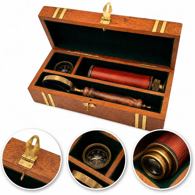 Exclusieve retro cadeauset met gravure