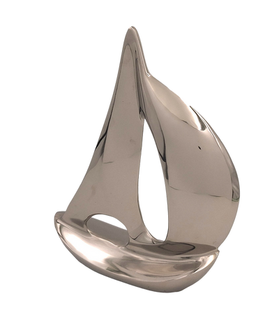 Elegant metalen modeljacht 36 cm met mogelijkheid tot personalisatie door gravure