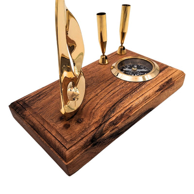 Elegante bureauset met gravure