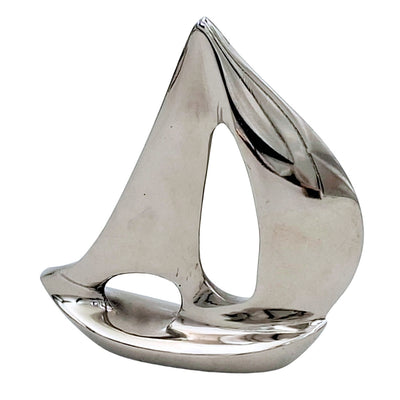 Elegant zilverkleurig aluminium jacht 12,5 cm met graveermogelijkheid