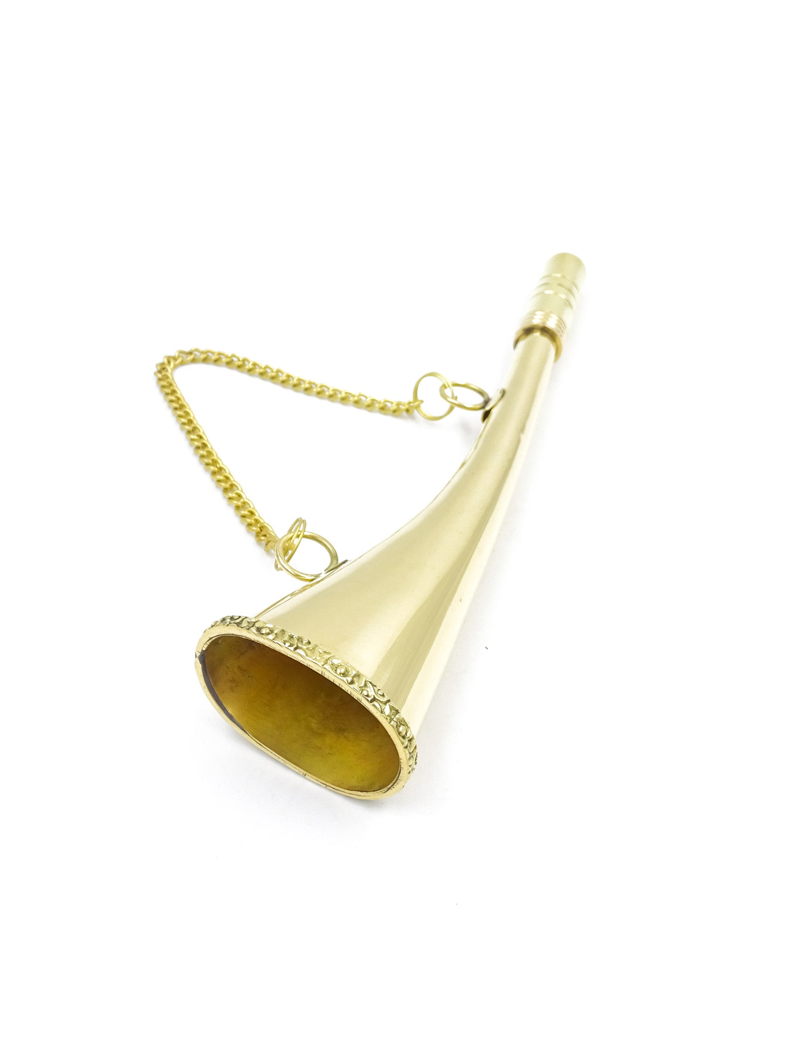 Messing signaalhoorn met ketting MIKB10/8