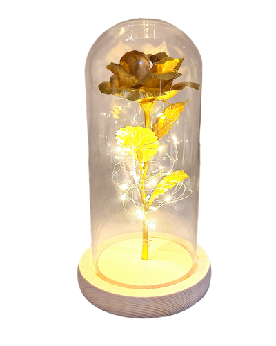 LED-nachtlampje Roos met mogelijkheid tot personalisatie door gravure, romantisch cadeau, hoogte 21,5 cm, zacht licht, ideale decoratie voor de slaapkamer