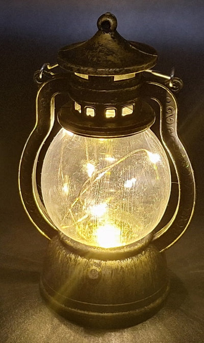 LED-nachtlampje in de vorm van een olielamp met mogelijkheid tot personalisatie door gravure, ideaal als cadeau - hoogte 12,6 cm, breedte 5,8 cm, CE-certificaat