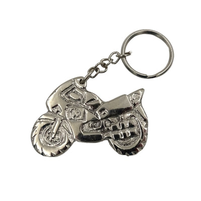 Metalen motorfietssleutelhanger MT203 met mogelijkheid tot personalisatie met gravure