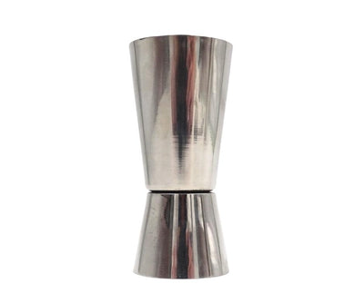 Barmanset Steel 3-delig met mogelijkheid tot personalisatie met gravure - shaker 750 ml, jigger 15/30 ml, strainer - elegant cadeau voor cocktailliefhebbers, roestvrij staal, zilverkleurig