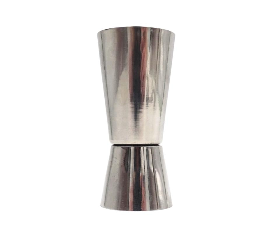 Barmanset Steel 3-delig met mogelijkheid tot personalisatie met gravure - shaker 750 ml, jigger 15/30 ml, strainer - elegant cadeau voor cocktailliefhebbers, roestvrij staal, zilverkleurig