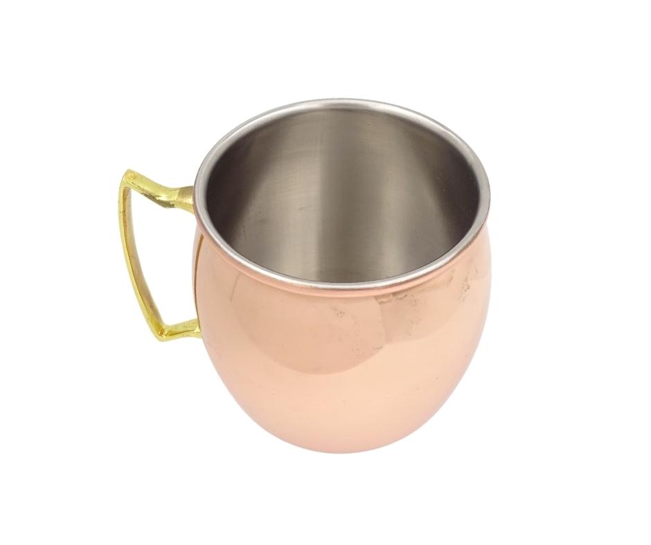 Koperkleurige mok van roestvrij staal 304 500ml met mogelijkheid tot personalisatie met gravure - ideaal als cadeau - hoogte 13,5 cm, koperkleur, model MM7012