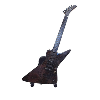 Minigitaar Metallica James Hetfield MGT-8860 met gravure - Mahoniehouten decoratie 27,5 cm als cadeau voor rockfans en verzamelaars