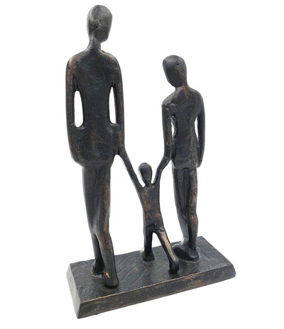 Gezin met kind decoratief beeldje DI-FIG-022
