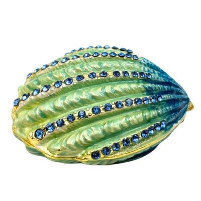 Sieradendoos schelp met kristalletjes
