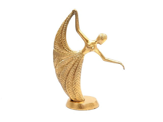 Gouden decoratief beeldje Danseres van aluminium met mogelijkheid tot personalisatie met gravure