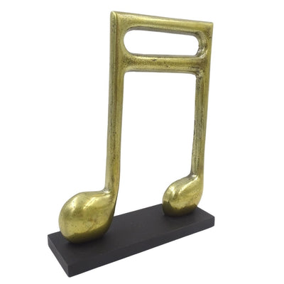Beeldje van een gouden zestiende noot, personaliseerbaar met gravure