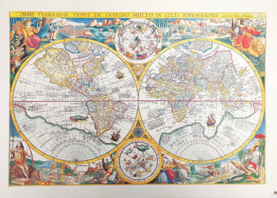 Wereldkaart Orbis Terrarum 1594
