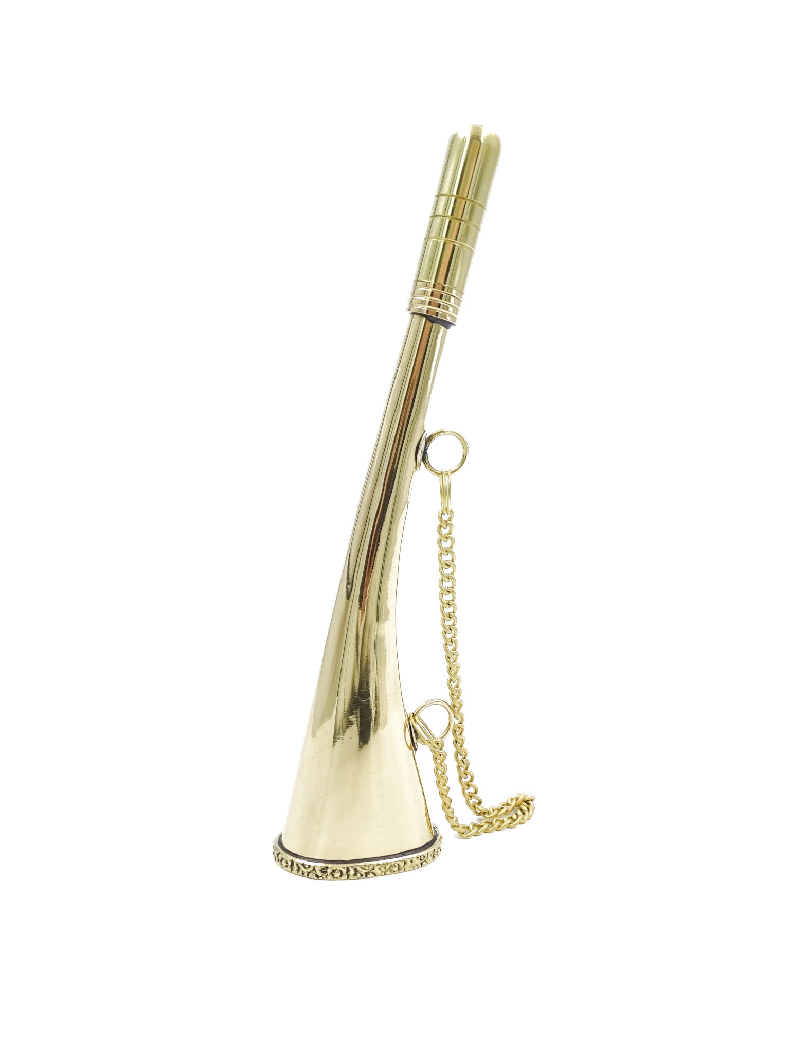 Messing signaalhoorn met ketting MIKB10/8