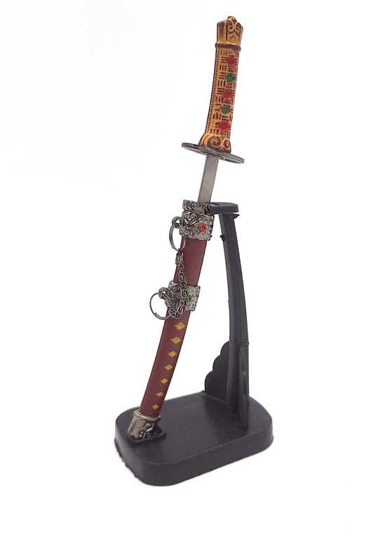 Katana - briefopener SW-199 met mogelijkheid tot personalisatie met gravure, ideaal als cadeau, hoogte 18 cm, decoratieve schede inbegrepen