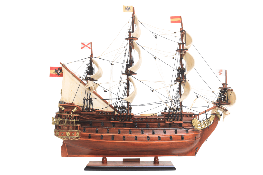 Exclusief model van het zeilschip San Felipe – SF4, mogelijkheid tot personalisatie door gravure