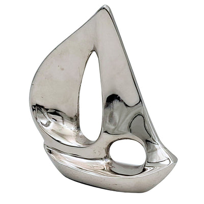 Elegant zilverkleurig aluminium jacht 12,5 cm met graveermogelijkheid