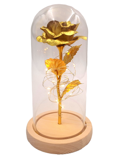 LED-nachtlampje Roos met mogelijkheid tot personalisatie door gravure, romantisch cadeau, hoogte 21,5 cm, zacht licht, ideale decoratie voor de slaapkamer