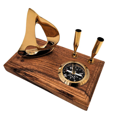 Elegante bureauset met gravure