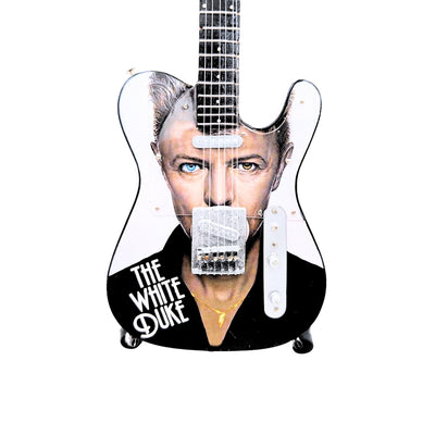 Mini-verzamelaarsgitaar David Bowie MGT-8976 met gravure