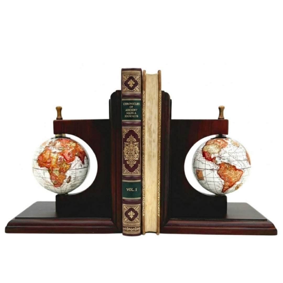 Boekensteun boekensteunen globes - cadeau voor de reiziger - NC2677C