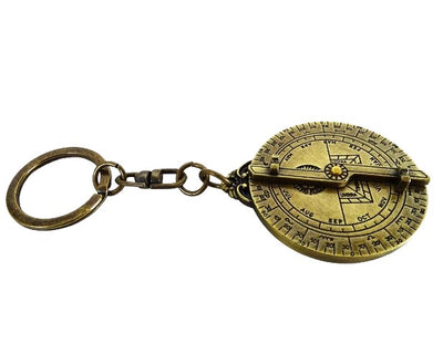 Premium sleutelhanger astrolabium van messing met mogelijkheid tot personalisatie met gravure